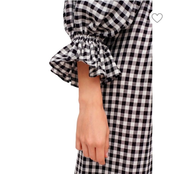 Sleeper Black and White Gingham Midi Dress - Picture 5 of 16